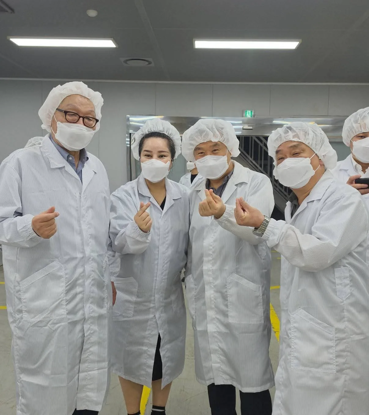 Touring the production floor together
